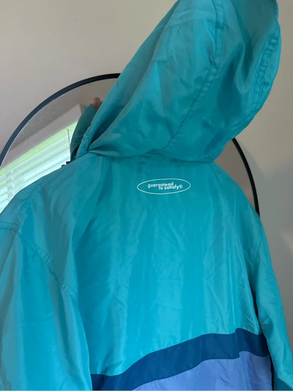 Dutch Bros Coffee Two Tone 1/2 Zip Lightweight Windbreaker Anorak Jacket Men